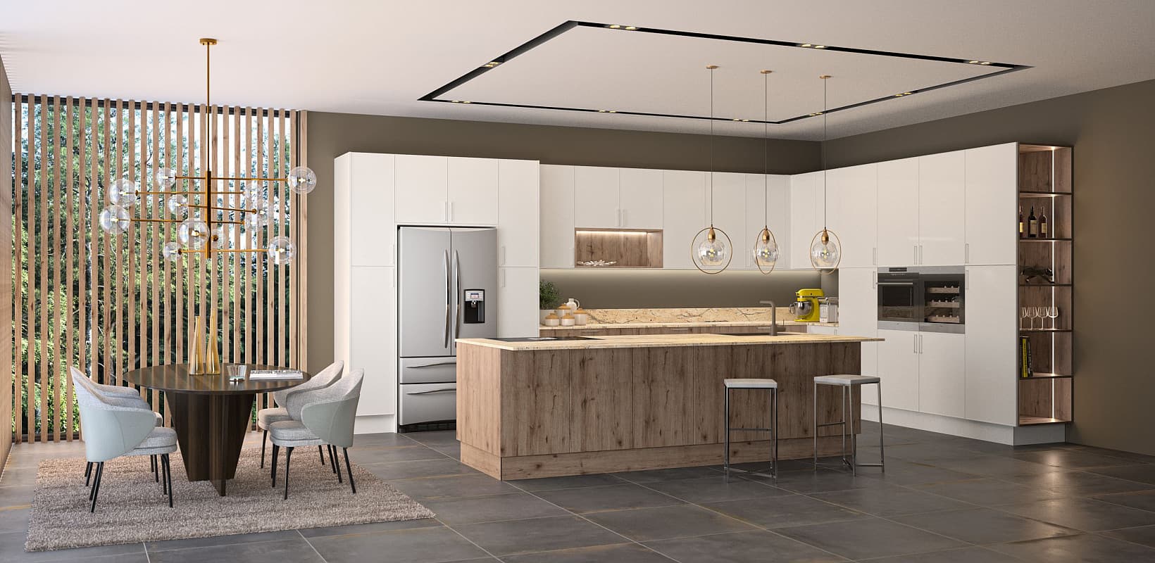 Küche - Skandinavischer Stil trifft östliche Ästhetik