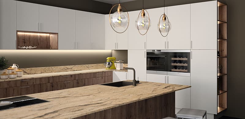 Küche - Skandinavischer Stil trifft östliche Ästhetik