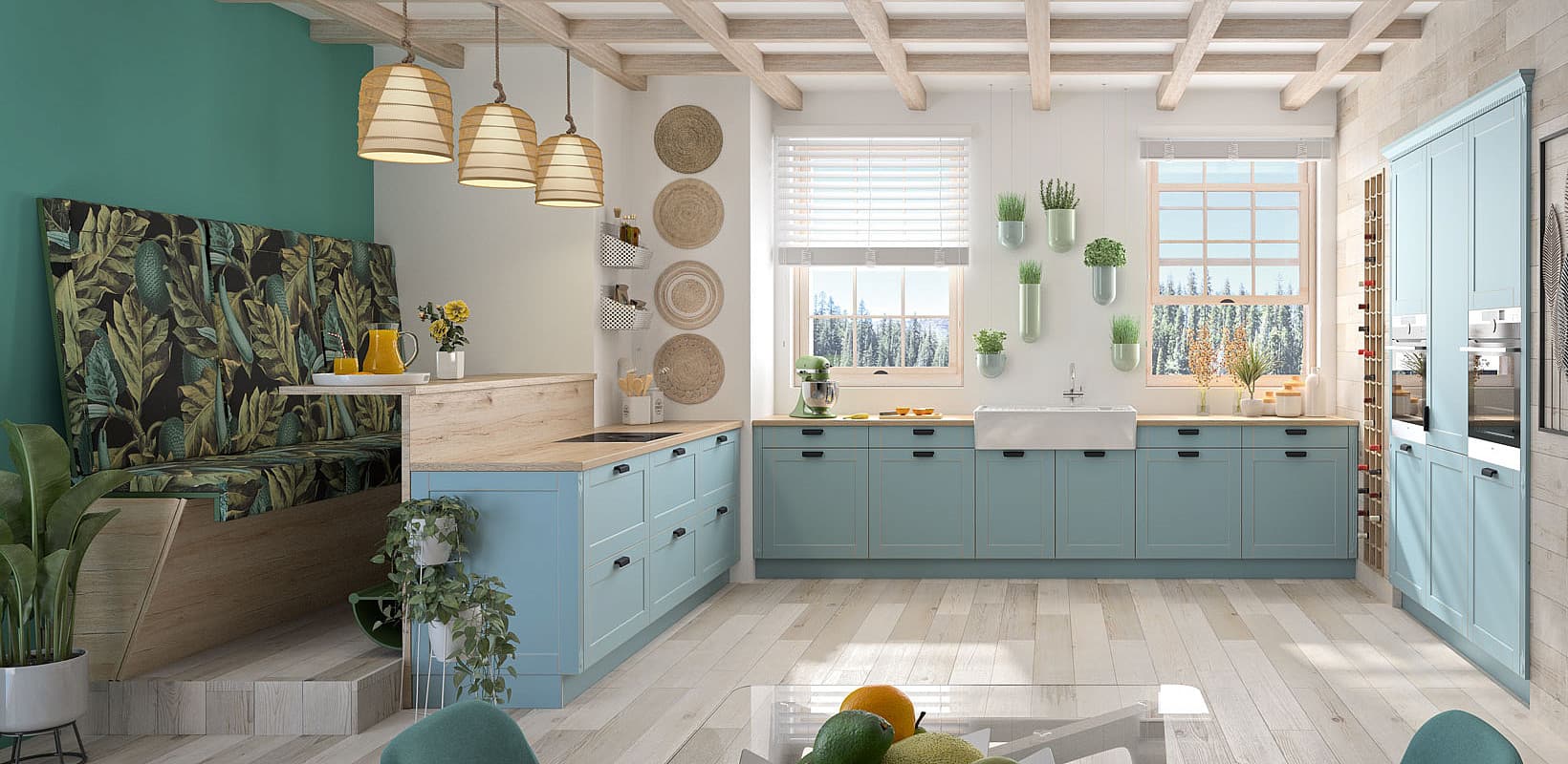 Landhausküche neu interpretiert