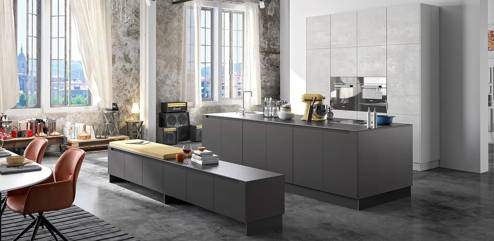 MODERNE KÜCHE IN BETONOPTIK