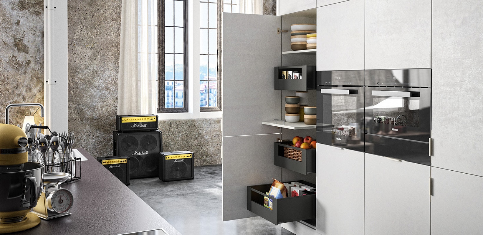 MODERNE KÜCHE IN BETONOPTIK